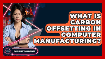 What Is Carbon Offsetting In Computer Manufacturing? | Emerging Tech Insider