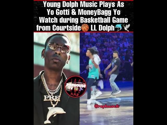 Young Dolph Music Plays As Yo Gotti & MoneyBagg Yo Watch during Memphis Grizzlies Game🕊 LL Dolph