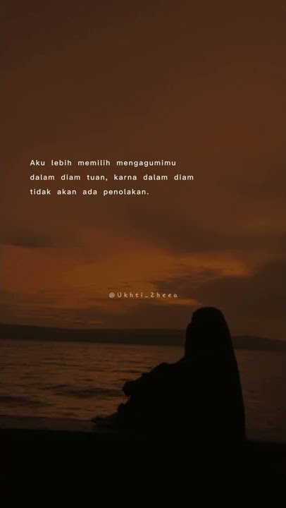 mengagumi dalam diam // Story wa