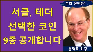 디지털 달러 1, 2위가 선택한 코인 9종은? (feat. 블랙록, 피델리티) \/ 서클 테더 비트코인 이더리움 리플 바이낸스 폴리곤 솔라나 2차전지 에코프로 초전도체 맥신 경기침체