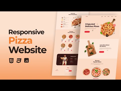 Responsive pizza website-using