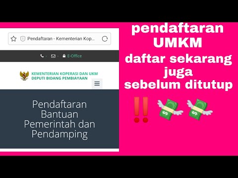 Cara mendaftar UMKM online|||daftar sekarang juga ‼️