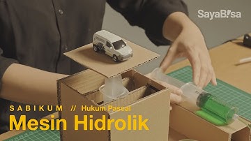 Praktikum Hukum Pascal - Mesin Hidrolik | SaBiKum | Eksperimen Sains | DIY