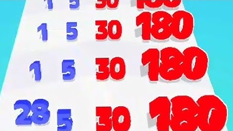 Number Merge Run Mast er 3D New update Gameplay Level 390