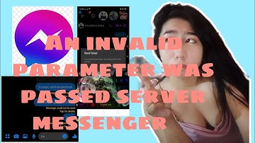 How to fix invalid error  parameter was passed to the server ? #legit