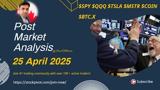📊 Post-Market Analysis Live 25 April 2025 : Insights $SPY $TSLA $COIN $MSTR $BTC.X