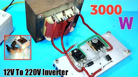 I Make 3000W Simple 12V To 220V Inverter using IGBT Mosfet || How to make inverter
