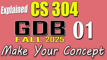 CS304 GDB 1 Solution 2025 | CS304 Fall 2025 GDB | VU Scholar