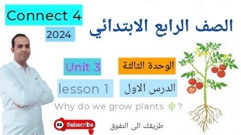 منهج اللغة الانجليزية الجديد للصف الرابع الابتدائي 2024 - lesson 1  - Connect 4 - Unit 3