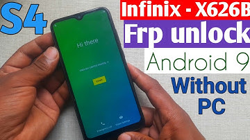 Infinix S4 Frp bypass || infinix X626B Google account Lock bypass android 9 without PC #2024