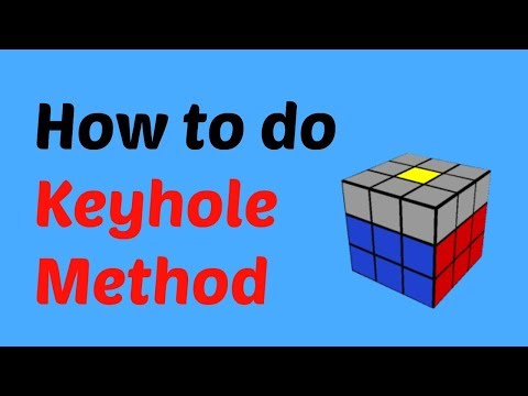 How to solve a 3x3 Rubik's cube faster: Keyhole Method