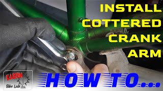 How To Install Cottered Crank On Vintage Bike - Easy & Fun