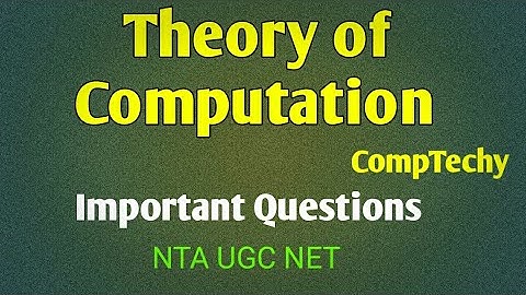 Theory of computation/toc important questions with Neha Dhiman/Computer Science/NTAUGCNET/CompTechy