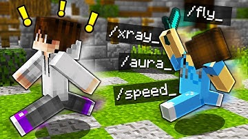 CRAZY Minecraft HACKER decides to test out their new HACKS on me...