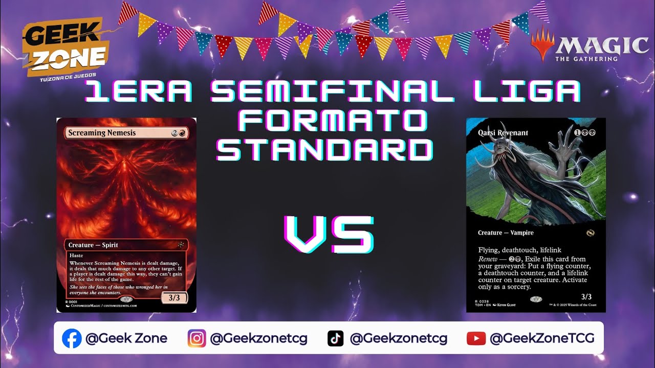 MTG: 1era Semifinal Liga Formato Standard: Falconi (Mono Red Aggro) Vs Angel (Orzhov Exhile)