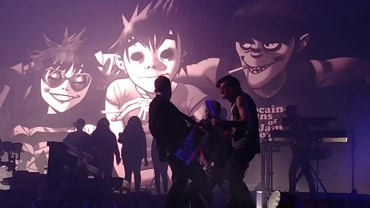 gorillaz performing strobelight at outside lands 8 11 17 YouTube