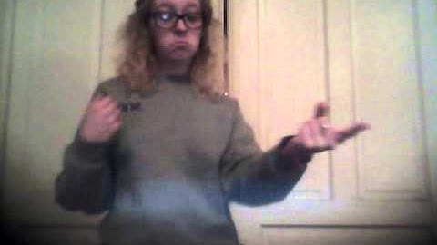 ASL 102 Unit 4 video