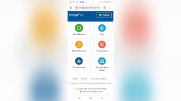 How to use the Kongapay web app