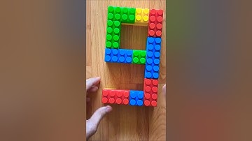 Making Number 9: Learning to Count with Building Blocks #shorts