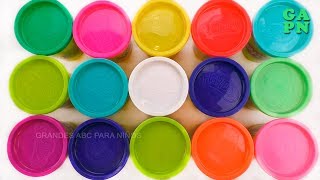 Aprender los colores con Play Doh gafas | Aprende los colores con plastilina Play Doh para niños