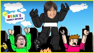 ROBLOX Battle as a Giant Boss! Let's Play with Ryan's Family Review!