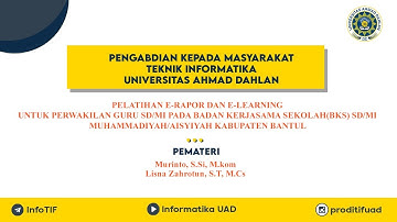 Pengabdian Kepada Masyarakat - Teknik informatika Universitas Ahmad Dahlan