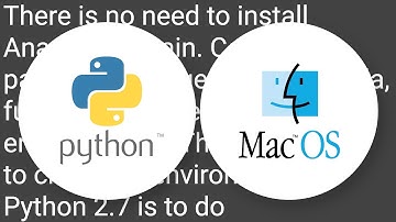 How to install 2 Anacondas (Python 2 and 3) on Mac OS