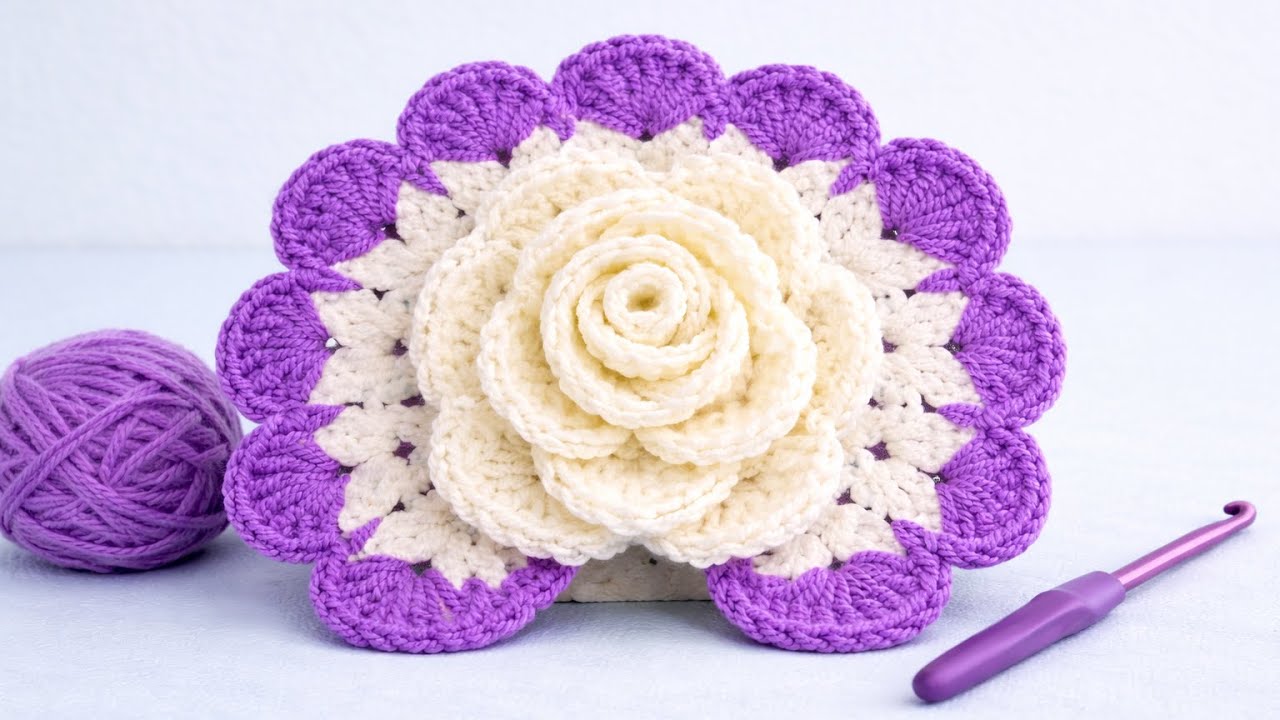Rosas a Crochet Hermosas y Delicadas/ Ideal para Principiantes