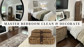 MASTER BEDROOM CLEAN & DECORATE WITH ME | BEDROOM DECOR | CLEAN WITH ME #cleananddecorate screenshot 5