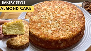 Try This Easiest Almond Cake Bakery Style | Easy Super Soft Dry Almond  Cake Recipe .