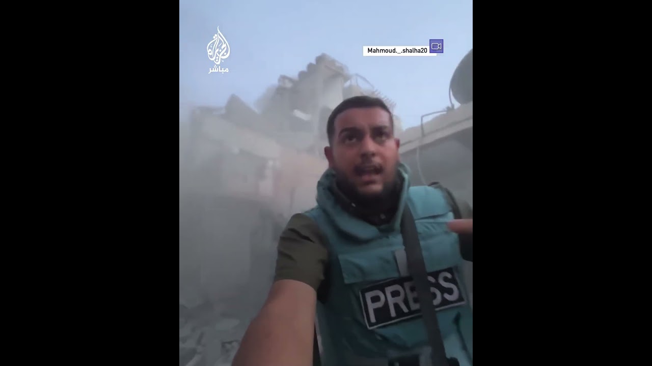لقطات توثق استهداف الاحتلال الإسرائيلي للطواقم الطبية والصحفيين شمالي قطاع غزة