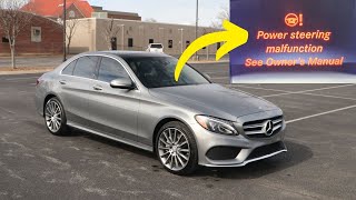 “Power Steering Malfunction” waring in Mercedes vehicles