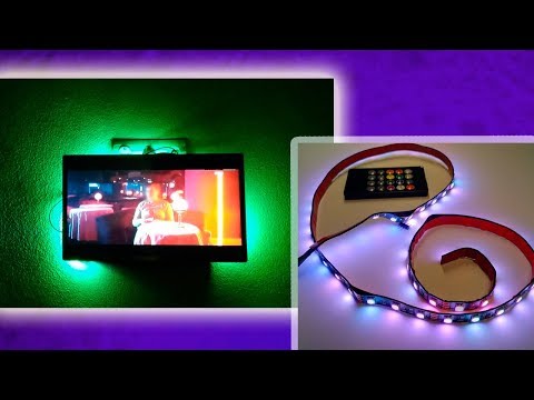 Video: TV Için Arka Işık: 32 Inç Ve Diğer TV Boyutları Için LED şerit Ve LED Lambaları Seçin