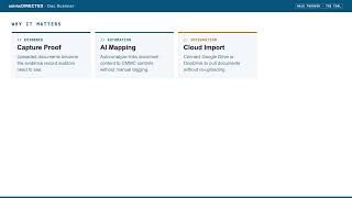 cmmcDIRECTED: Doc Scanner, what this page is for (Tool walk-through) screenshot 2