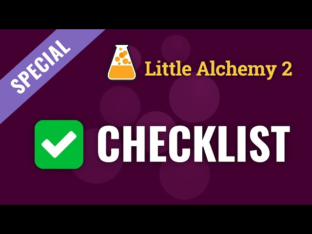 Little Alchemy 2 CHECKLIST - All 720 Items In Order 