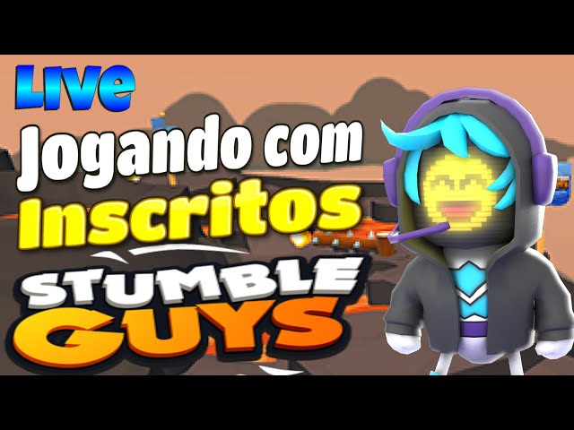 JOGANDO COM OS INSCRITOS STUMBLE GUYS!! VOU RELEVAR MEU ROSTO HOJE  ?!!😱😱😱😱 