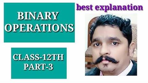 binary operations for class 12 part-3