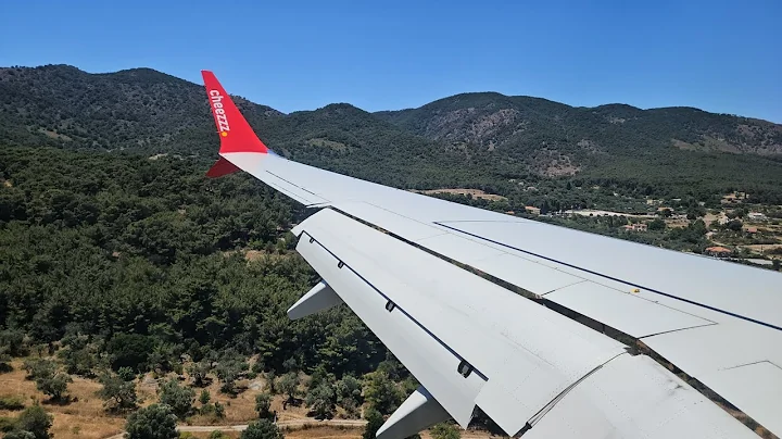 Corendon Boeing 737MAX 9 approach and landing at Lesbos (Mytilene)
