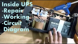 UPS Circuit Diagram with Repair and full Working Tutorial