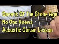 Queens Of The Stone Age-No One Knows(Easy Acoustic Version)-Acoustic Guitar Lesson