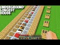 Who builded this most SECRET UNDERGROUND HOUSE in Minecraft ! LONGEST BASE !