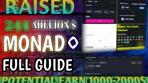 MONAD - TESTNET airdrop GUIDE | MONAD ECOSYSTEM TASKS EXPLAINED |