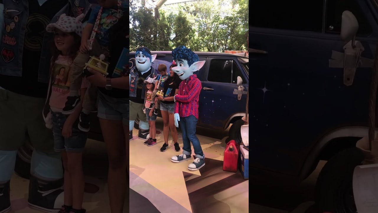 I got to see the Onward characters at Pixar fest￼￼