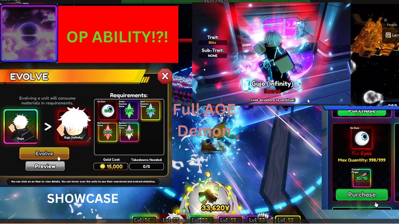 Evo GOJO SHOWCASE |Anime Vanguards