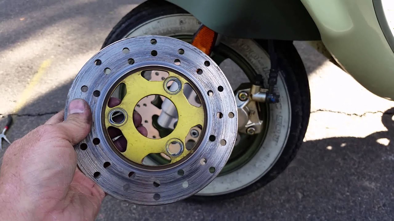 Genuine Buddy 50cc brake disk upgrade YouTube