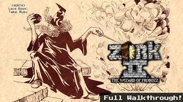 78 (NORTH - Lava Room - Take Ruby) ZORK II: The Wizard of Frobozz #fullwalkthrough