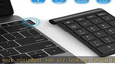Acedada [Upgraded] Wireless Number Pad, Numeric Keypad 22 Keys Portable 2.4GHz Financial Accounting