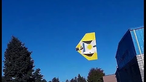 Scratch Built Coroplast Wing Hits a Tree - with lots of jello