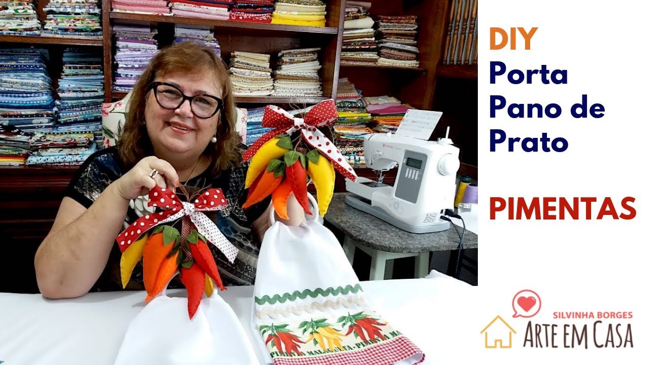 Agora você pode fazer um Porta Pano de Pratos para Enfeitar a Cozinha!