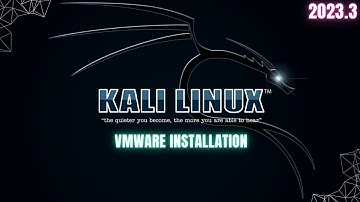Kali Linux 2023.3 Installation (VMWare) || 2023 Latest